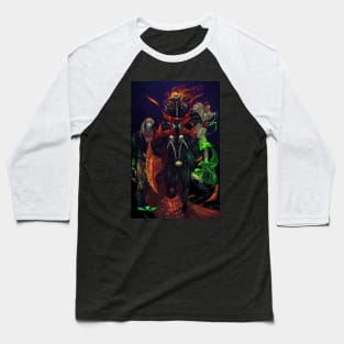 Monster Mash Original Art Baseball T-Shirt